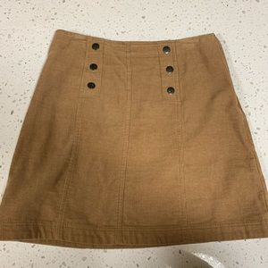 Hollister suede tan skirt.